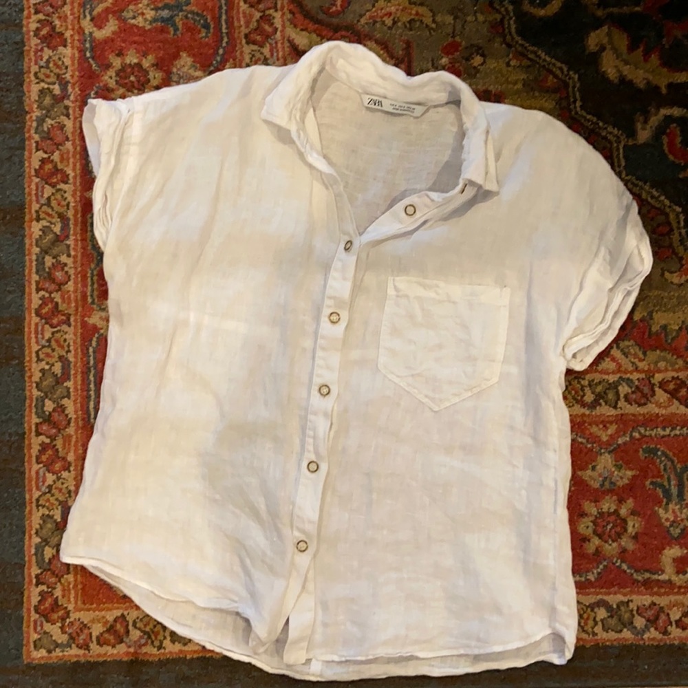 Zara linen shirt